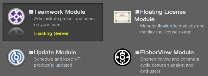Teamwork Module selected