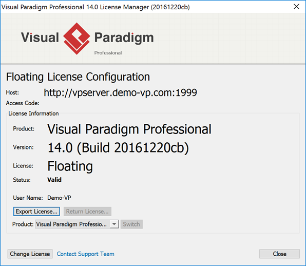 visual paradigm license file
