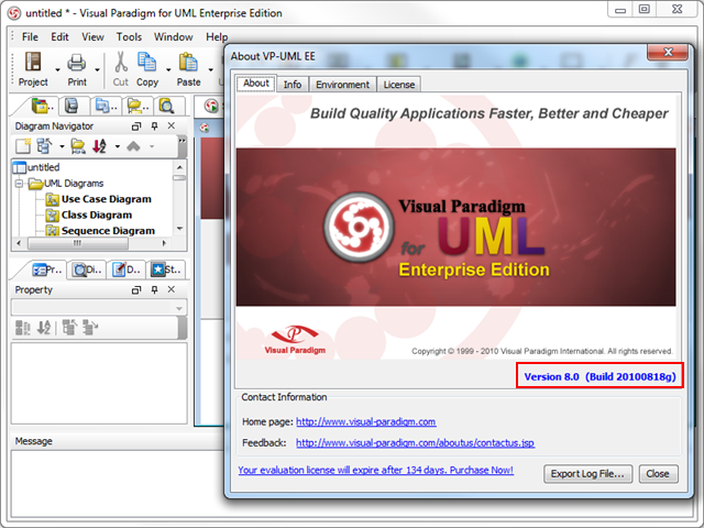 Upgrade to VP-UML 8.0