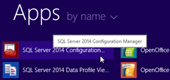 Open SQL Server Configuration Manager