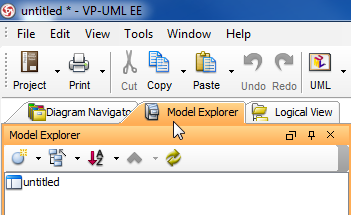 visual paradigm model explorer
