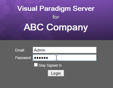 Login to VP Server as Admin user.