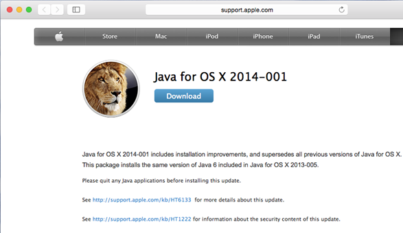 Java Se 6 Runtime Download Mac Yosemite