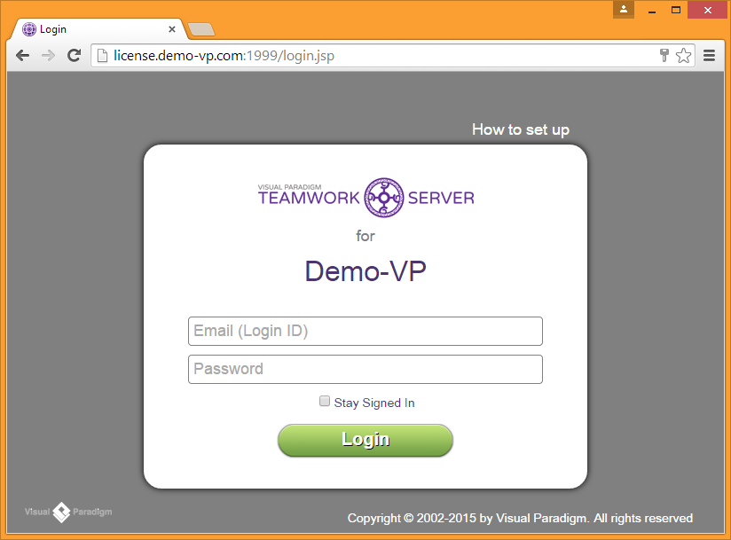Access to VP Server via browser
