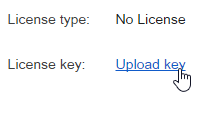 Select Upload Key.