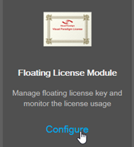 Select Configure Floating License Module