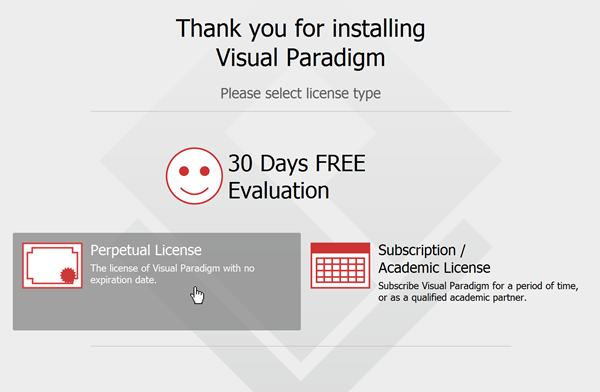 visual paradigm license expired