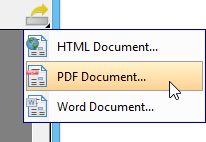 Export PDF document