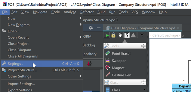 how to use visual paradigm sde for intellij