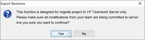 Select Yes when prompt to make sure all modifications are being committed