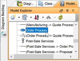 Select use case in Model Explorer