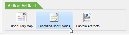Press Prioritized User Stories button