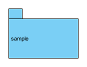 Display package caption at middle left