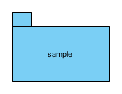 Display package caption at middle center
