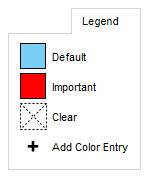 Show color legend on diagram